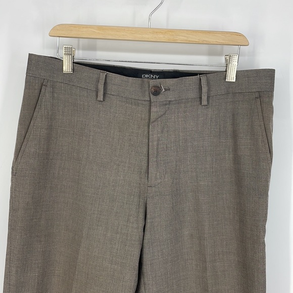 DNKY trouser dress slacks pants brown size 33 x 32 men's - Picture 7 of 7